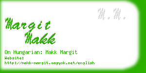 margit makk business card